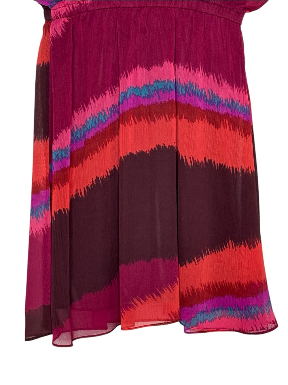 Express Pink Purple Abstract Chiffon Mini Dress Size XS - Picture 6 of 12